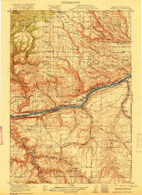 Arlington Oregon Historical topographic map, 1:125000 scale, 30 X 30 Minute, Year 1916
