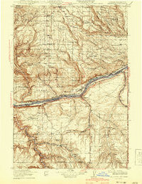Arlington Oregon Historical topographic map, 1:125000 scale, 30 X 30 Minute, Year 1916