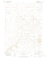 Arock Oregon Historical topographic map, 1:24000 scale, 7.5 X 7.5 Minute, Year 1972