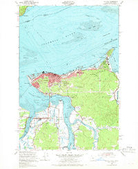 Astoria Oregon Historical topographic map, 1:24000 scale, 7.5 X 7.5 Minute, Year 1949