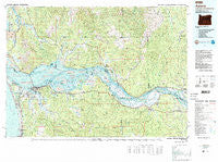 Astoria Oregon Historical topographic map, 1:100000 scale, 30 X 60 Minute, Year 1981