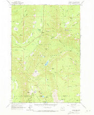Badger Lake Oregon Historical topographic map, 1:24000 scale, 7.5 X 7.5 Minute, Year 1962