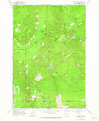 Badger Lake Oregon Historical topographic map, 1:24000 scale, 7.5 X 7.5 Minute, Year 1962