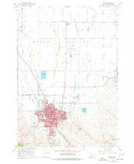 Baker Oregon Historical topographic map, 1:24000 scale, 7.5 X 7.5 Minute, Year 1967