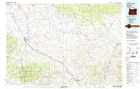 Baker Oregon Historical topographic map, 1:100000 scale, 30 X 60 Minute, Year 1981