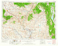Baker Oregon Historical topographic map, 1:250000 scale, 1 X 2 Degree, Year 1955