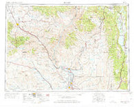Baker Oregon Historical topographic map, 1:250000 scale, 1 X 2 Degree, Year 1955