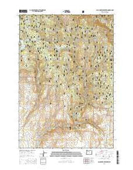 Balm Creek Reservoir Oregon Current topographic map, 1:24000 scale, 7.5 X 7.5 Minute, Year 2014
