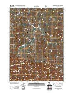 Barklow Mountain Oregon Historical topographic map, 1:24000 scale, 7.5 X 7.5 Minute, Year 2011