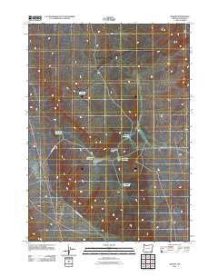 Basque Oregon Historical topographic map, 1:24000 scale, 7.5 X 7.5 Minute, Year 2011