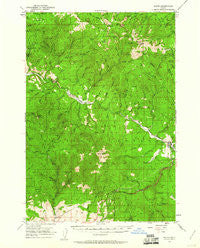 Bates Oregon Historical topographic map, 1:62500 scale, 15 X 15 Minute, Year 1951