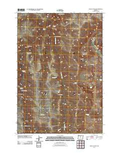 Bath Canyon Oregon Historical topographic map, 1:24000 scale, 7.5 X 7.5 Minute, Year 2011