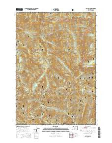 Battle Ax Oregon Current topographic map, 1:24000 scale, 7.5 X 7.5 Minute, Year 2014