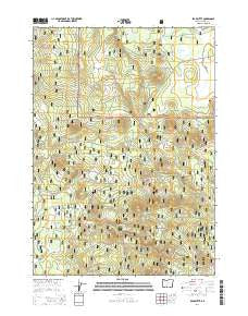 Bear Butte Oregon Current topographic map, 1:24000 scale, 7.5 X 7.5 Minute, Year 2014