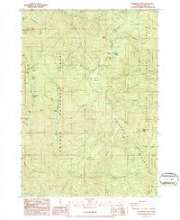 Bearbones Mtn Oregon Historical topographic map, 1:24000 scale, 7.5 X 7.5 Minute, Year 1986