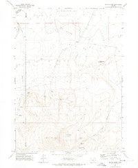 Beatys Butte Oregon Historical topographic map, 1:24000 scale, 7.5 X 7.5 Minute, Year 1971