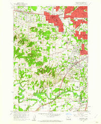 Beaverton Oregon Historical topographic map, 1:24000 scale, 7.5 X 7.5 Minute, Year 1961