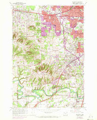 Beaverton Oregon Historical topographic map, 1:24000 scale, 7.5 X 7.5 Minute, Year 1961