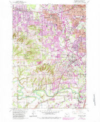 Beaverton Oregon Historical topographic map, 1:24000 scale, 7.5 X 7.5 Minute, Year 1961