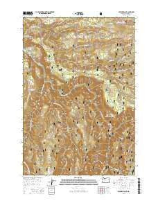 Bedford Point Oregon Current topographic map, 1:24000 scale, 7.5 X 7.5 Minute, Year 2014