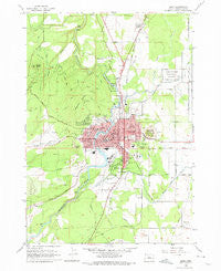 Bend Oregon Historical topographic map, 1:24000 scale, 7.5 X 7.5 Minute, Year 1962