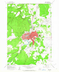 Bend Oregon Historical topographic map, 1:24000 scale, 7.5 X 7.5 Minute, Year 1962