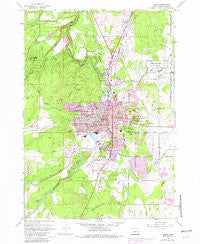 Bend Oregon Historical topographic map, 1:24000 scale, 7.5 X 7.5 Minute, Year 1962