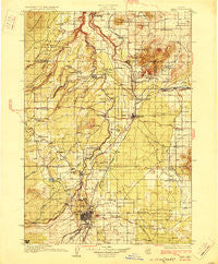 Bend Oregon Historical topographic map, 1:125000 scale, 30 X 30 Minute, Year 1929