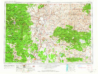Bend Oregon Historical topographic map, 1:250000 scale, 1 X 2 Degree, Year 1955
