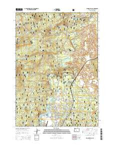 Benham Falls Oregon Current topographic map, 1:24000 scale, 7.5 X 7.5 Minute, Year 2014