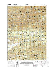 Big Canyon Oregon Current topographic map, 1:24000 scale, 7.5 X 7.5 Minute, Year 2014