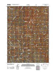 Big Craggies Oregon Historical topographic map, 1:24000 scale, 7.5 X 7.5 Minute, Year 2011