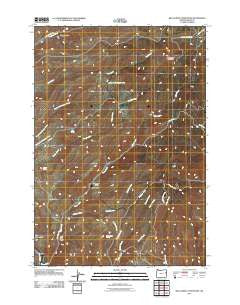 Big Lookout Mountain Oregon Historical topographic map, 1:24000 scale, 7.5 X 7.5 Minute, Year 2011
