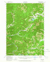 Blachly Oregon Historical topographic map, 1:62500 scale, 15 X 15 Minute, Year 1956
