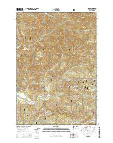 Blaine Oregon Current topographic map, 1:24000 scale, 7.5 X 7.5 Minute, Year 2014