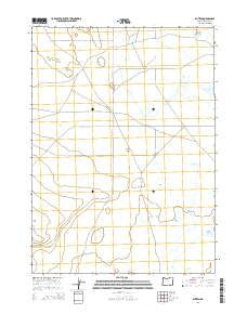 Blitzen Oregon Current topographic map, 1:24000 scale, 7.5 X 7.5 Minute, Year 2014