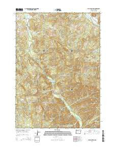Blue Mountain Oregon Current topographic map, 1:24000 scale, 7.5 X 7.5 Minute, Year 2014