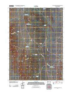Blue Mountain Pass Oregon Historical topographic map, 1:24000 scale, 7.5 X 7.5 Minute, Year 2011