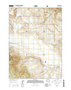 Bly Oregon Current topographic map, 1:24000 scale, 7.5 X 7.5 Minute, Year 2014
