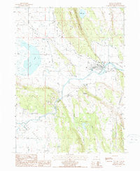 Bonanza Oregon Historical topographic map, 1:24000 scale, 7.5 X 7.5 Minute, Year 1988