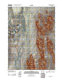 Borax Lake Oregon Historical topographic map, 1:24000 scale, 7.5 X 7.5 Minute, Year 2011