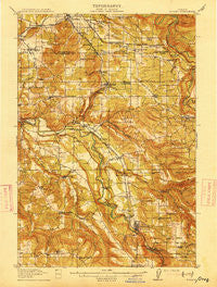 Boring Oregon Historical topographic map, 1:62500 scale, 15 X 15 Minute, Year 1914