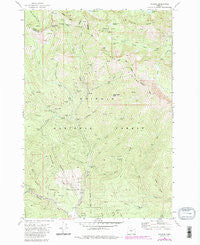 Bourne Oregon Historical topographic map, 1:24000 scale, 7.5 X 7.5 Minute, Year 1972
