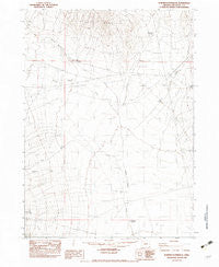 Bowden Waterhole Oregon Historical topographic map, 1:24000 scale, 7.5 X 7.5 Minute, Year 1982