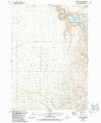 Bowman Dam Oregon Historical topographic map, 1:24000 scale, 7.5 X 7.5 Minute, Year 1988