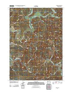 Bridge Oregon Historical topographic map, 1:24000 scale, 7.5 X 7.5 Minute, Year 2011
