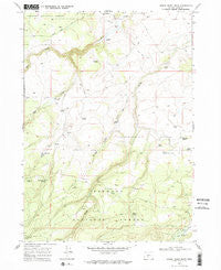 Bridge Creek Draw Oregon Historical topographic map, 1:24000 scale, 7.5 X 7.5 Minute, Year 1968