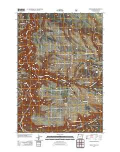 Bridge Creek Oregon Historical topographic map, 1:24000 scale, 7.5 X 7.5 Minute, Year 2011
