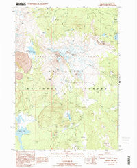 Broken Top Oregon Historical topographic map, 1:24000 scale, 7.5 X 7.5 Minute, Year 1988