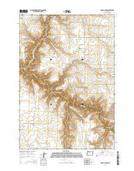 Bronx Canyon Oregon Current topographic map, 1:24000 scale, 7.5 X 7.5 Minute, Year 2014